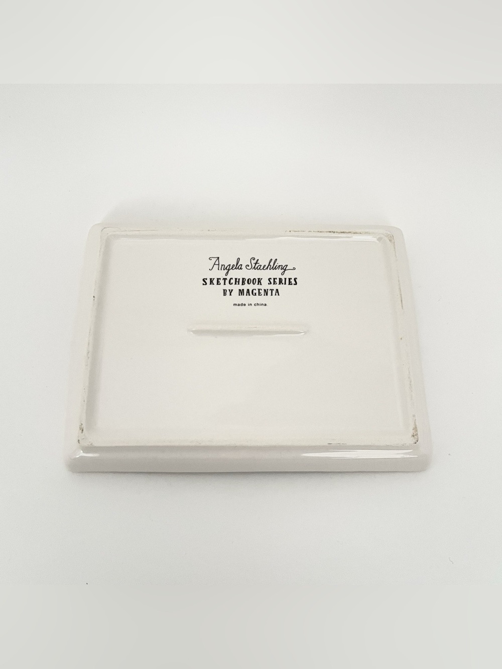 NEW Angela Staehling Sketchbook Series Magenta Eyeglass Trinket Jewelry Dish - Picture 4 of 4